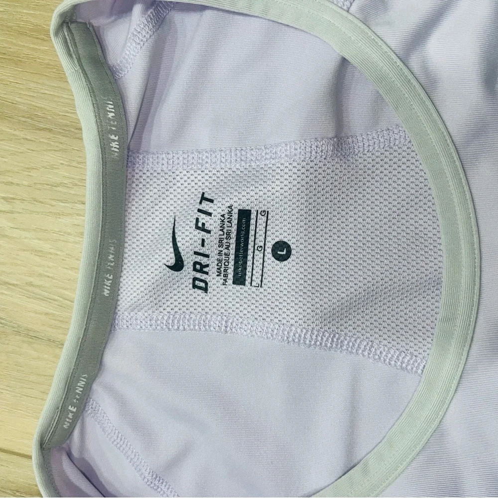Nike Dri-FIT Tennis Lavender Sports Set - Skort (sz M) and Shirt (sz L) - Picture 11 of 11